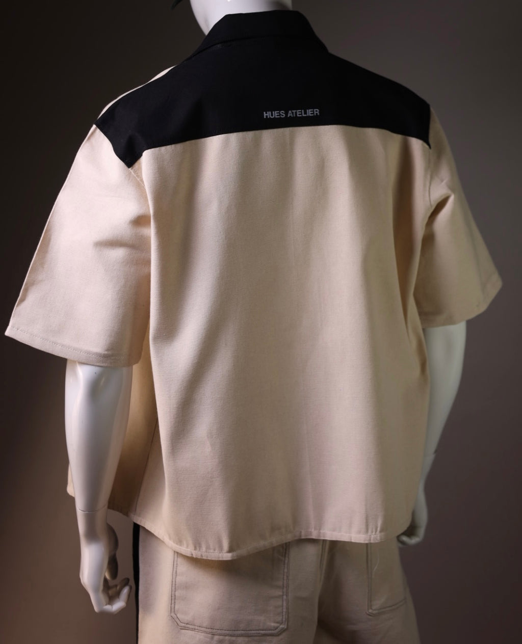 Hues Atelier earth toned handmade jacket- back 