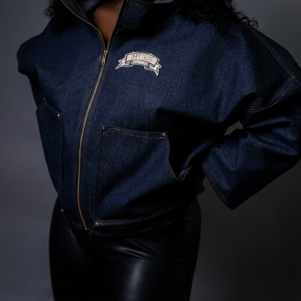 Hues Boxy Denim Jacket