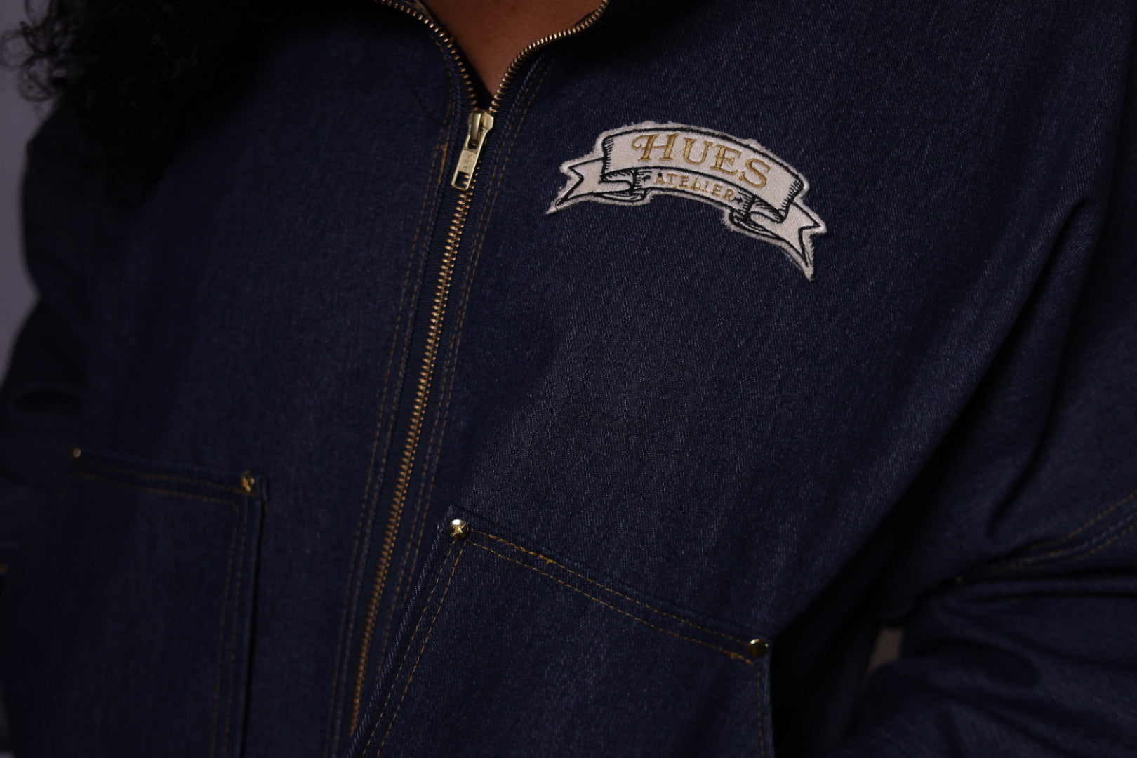 Hues Boxy Denim Jacket