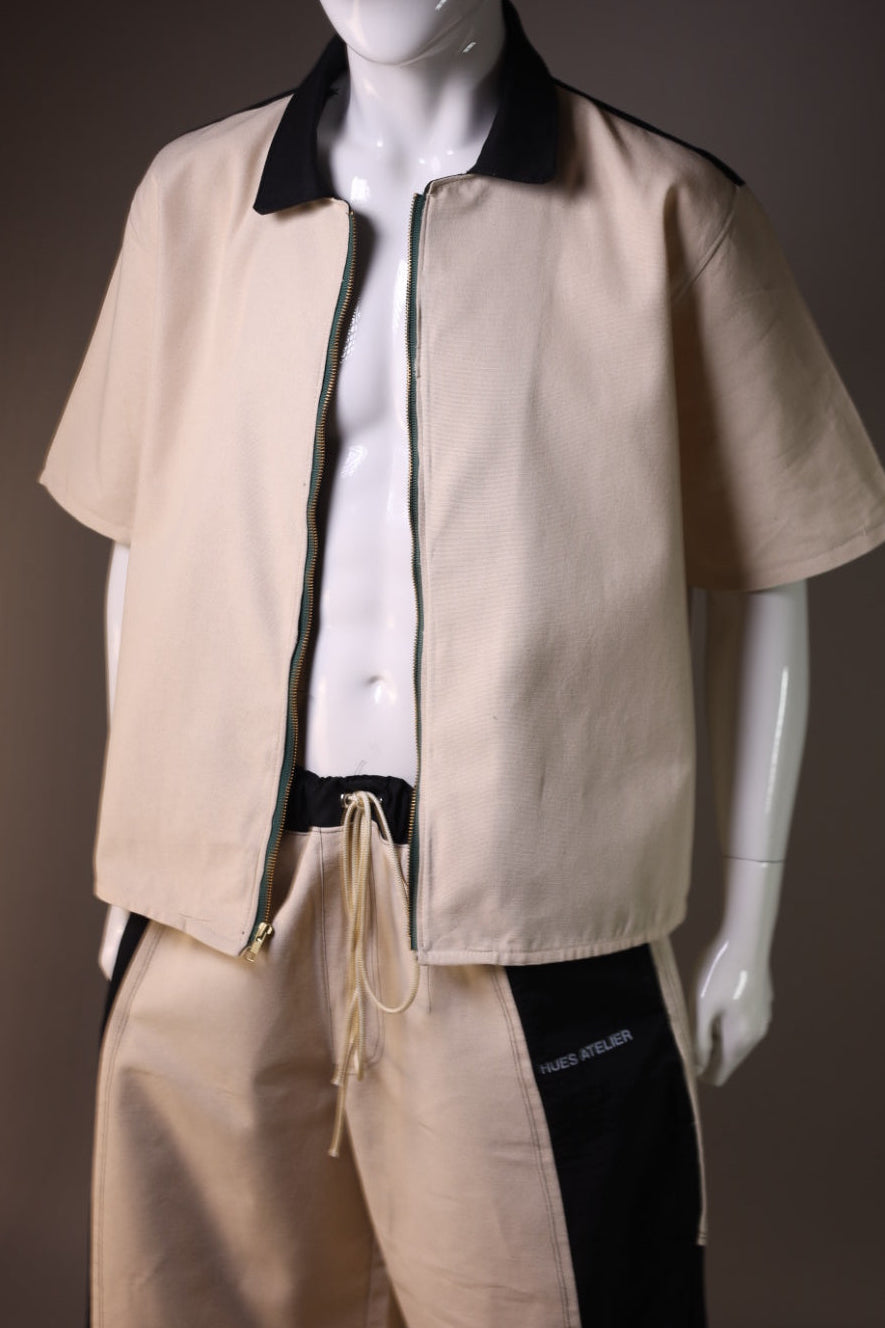 Hues Atelier earth tone handmade jacket - slow fashion